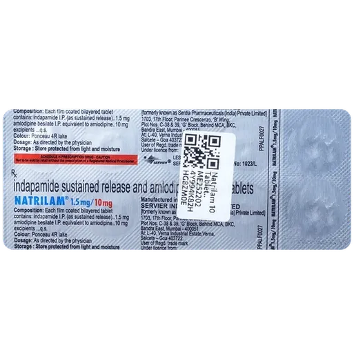 natrilam 10mg tablet 10's